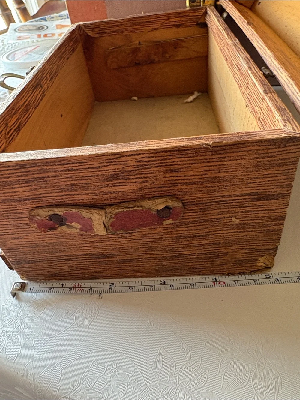 Vintage Pink and Wood Decorative Doll Trunks- Brand Unspecified